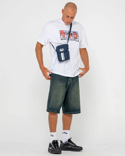 Rusty - White Lines Crossbody Bag