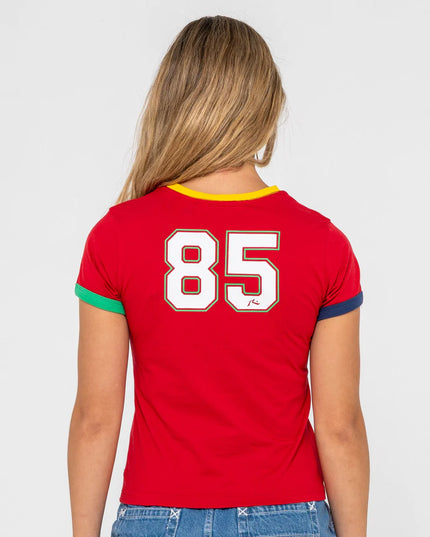 Rusty - 3 Tone Contrast Ringer Baby Tee