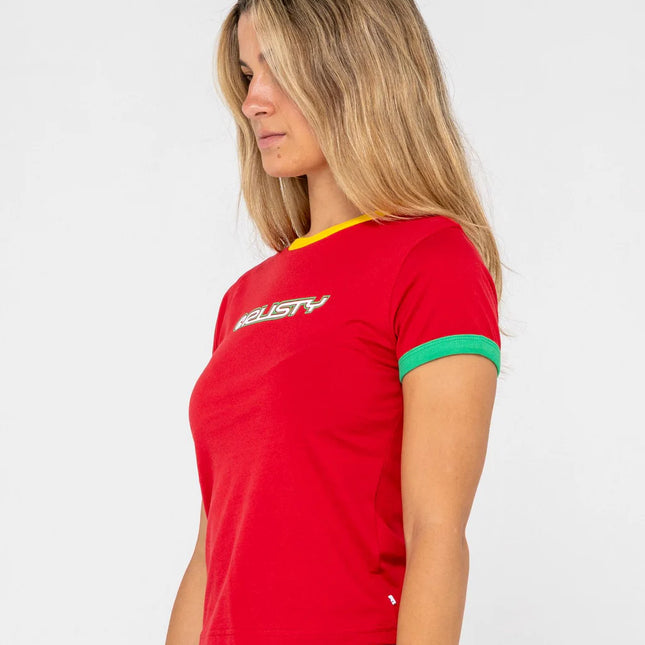 Rusty - 3 Tone Contrast Ringer Baby Tee