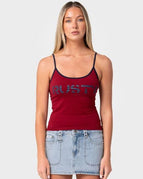 Cranberry/Navy / 6