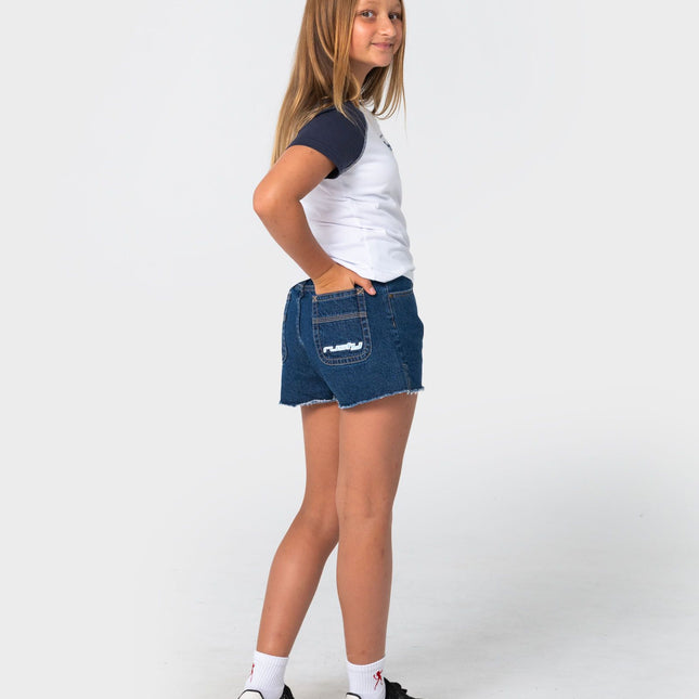 Rusty - Tuff Raglan Girls Baby Tee