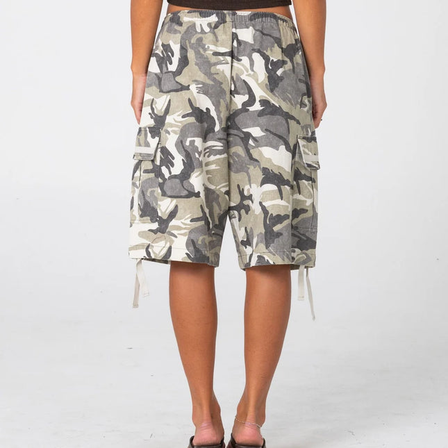 Rusty - River Camo Low Rise Baggy Cargo Short