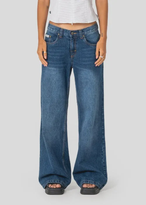 Rusty - Wendy Wide Low Rise Denim Jean