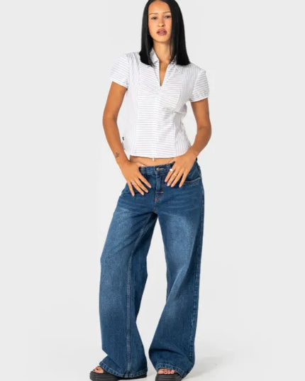 Rusty - Wendy Wide Low Rise Denim Jean