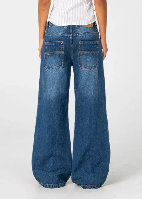 Rusty - Wendy Wide Low Rise Denim Jean