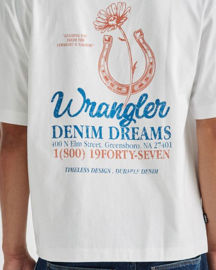 Wrangler - Lucky you Boxcar Tee (White)