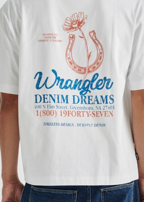 Wrangler - Lucky you Boxcar Tee (White)