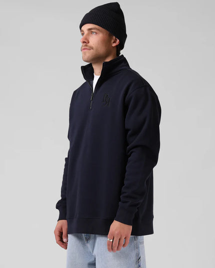 RPM - Track 1/4 Zip Sweater (Navy)