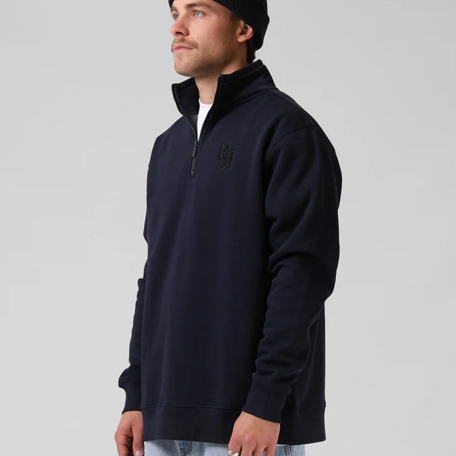 RPM - Track 1/4 Zip Sweater (Navy)