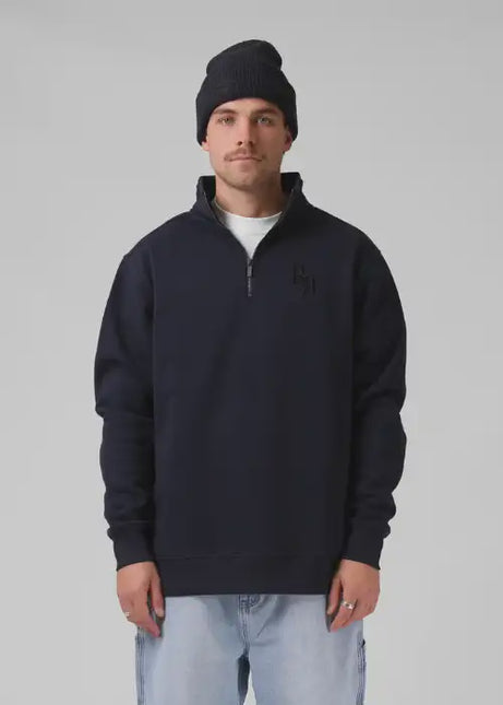 RPM - Track 1/4 Zip Sweater (Navy)