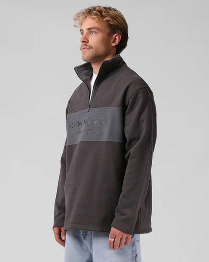 RPM -90's  1/4 Zip Sweater (Char/Dark Grey)
