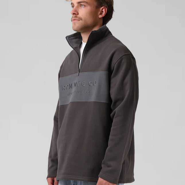 RPM -90's  1/4 Zip Sweater (Char/Dark Grey)