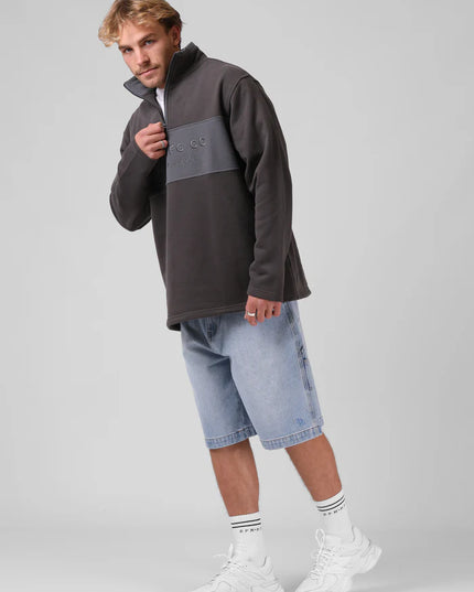 RPM -90's  1/4 Zip Sweater (Char/Dark Grey)