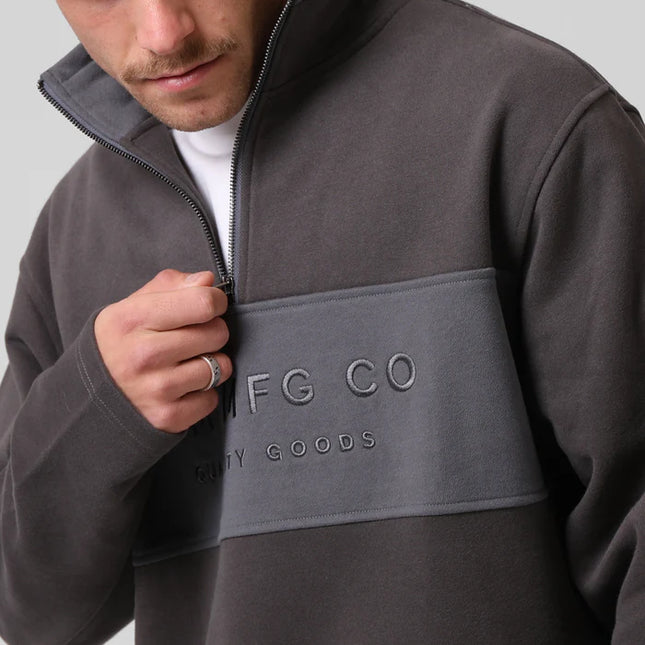 RPM -90's  1/4 Zip Sweater (Char/Dark Grey)