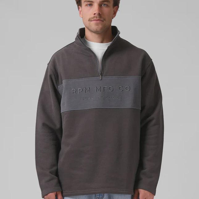 RPM -90's  1/4 Zip Sweater (Char/Dark Grey)