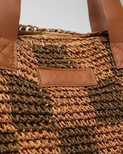 Rusty - Checkmate Straw Beach Bag - Westside Surf + Street