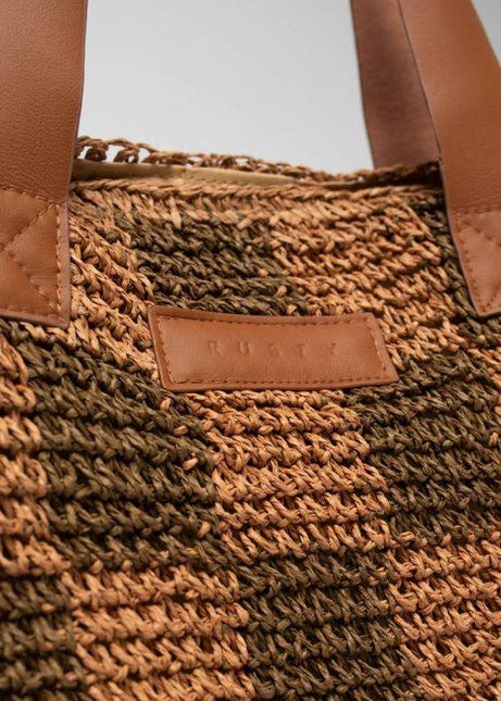 Rusty - Checkmate Straw Beach Bag - Westside Surf + Street