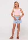 Rusty - Penny Kick Flare Denim Short (Girls) - Westside Surf + Street