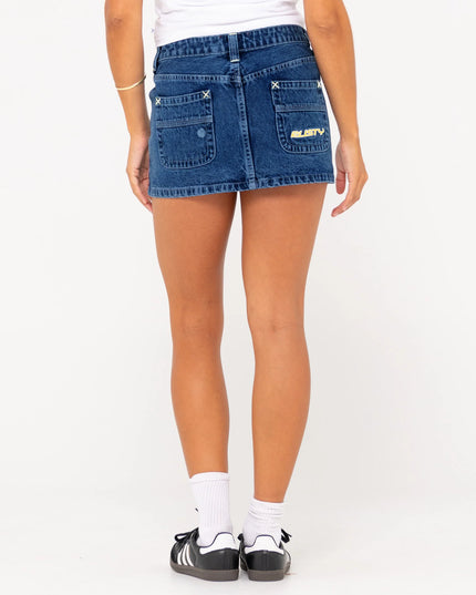 Rusty - Flip Mommy Low Rise Mini Denim Skirt