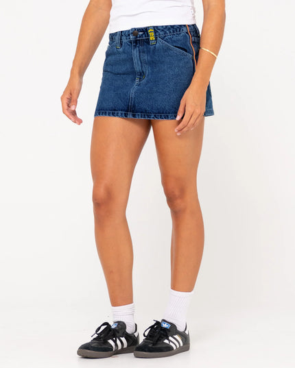 Rusty - Flip Mommy Low Rise Mini Denim Skirt