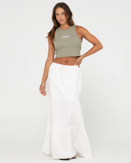 Rusty - Contrast Racer Tank (Faded Pistachio)