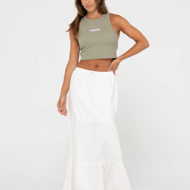 Rusty - Contrast Racer Tank (Faded Pistachio)