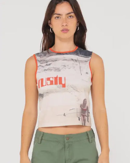 Rusty - All Ova Slim Fit Sleeveless Skimmer Tank