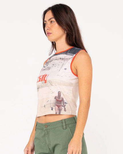 Rusty - All Ova Slim Fit Sleeveless Skimmer Tank