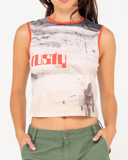 Rusty - All Ova Slim Fit Sleeveless Skimmer Tank