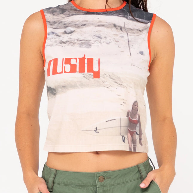 Rusty - All Ova Slim Fit Sleeveless Skimmer Tank