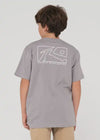 Rusty - Boxed Out Short Sleeve Tee Boys (Frost Grey)