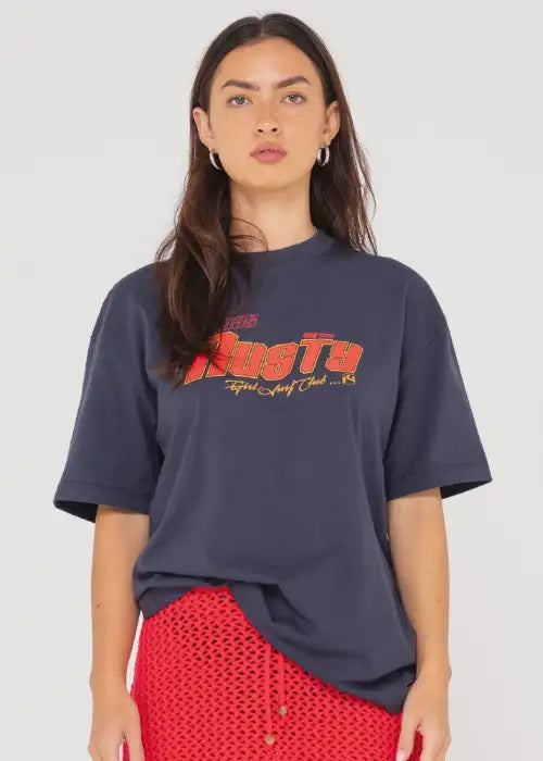 Rusty - Girls Oversize Short Sleeve Tee