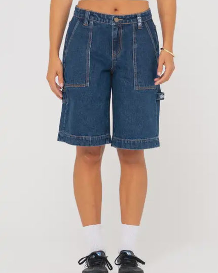 Rusty - Billie Low Rise Carpenter Jort (Deep Blue)