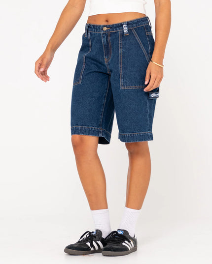 Rusty - Billie Low Rise Carpenter Jort (Deep Blue)