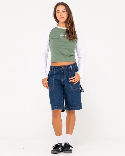 Rusty - Billie Low Rise Carpenter Jort (Deep Blue)