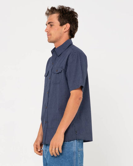Rusty - Commodore Short Sleeve Shirt (Navy Blue)