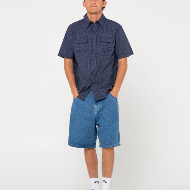 Rusty - Commodore Short Sleeve Shirt (Navy Blue)