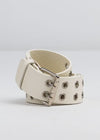 Rusty -  XOXO Eyelet Belt (Off White)