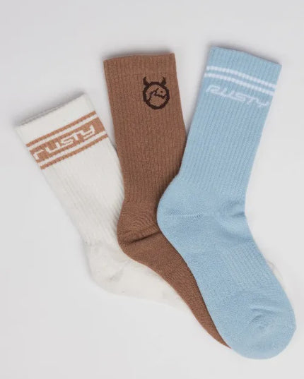 Rusty - Shake Up Crew Sock 3-Pack
