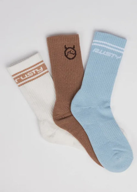 Rusty - Shake Up Crew Sock 3-Pack