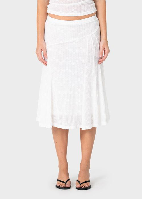 Rusty - Roma Low Rise Lace Midi Skirt