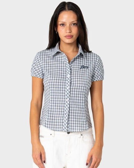 Rusty - Missy May Check Shirt (Navy/Cream Check)