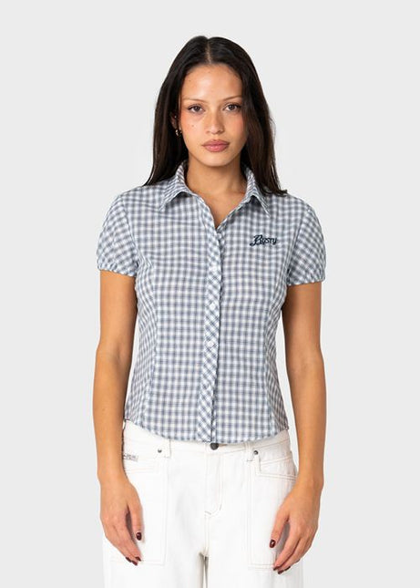 Rusty - Missy May Check Shirt (Navy/Cream Check)