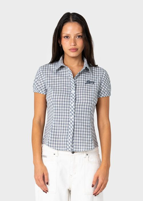 Rusty - Missy May Check Shirt (Navy/Cream Check)