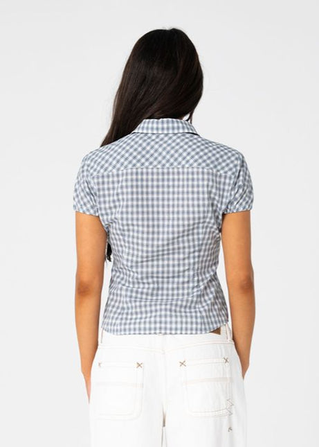 Rusty - Missy May Check Shirt (Navy/Cream Check)