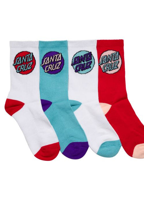 Santa Cruz - Other Dot Crew Socks 4 pack