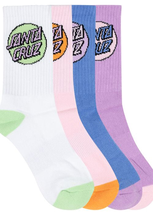 Santa Cruz - Other Dot Crew Sock (4 Pack)