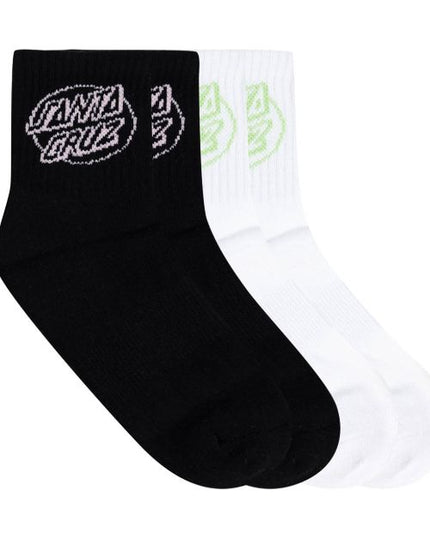 Santa Cruz - Oval Dot Mid Sock  (4 pack)