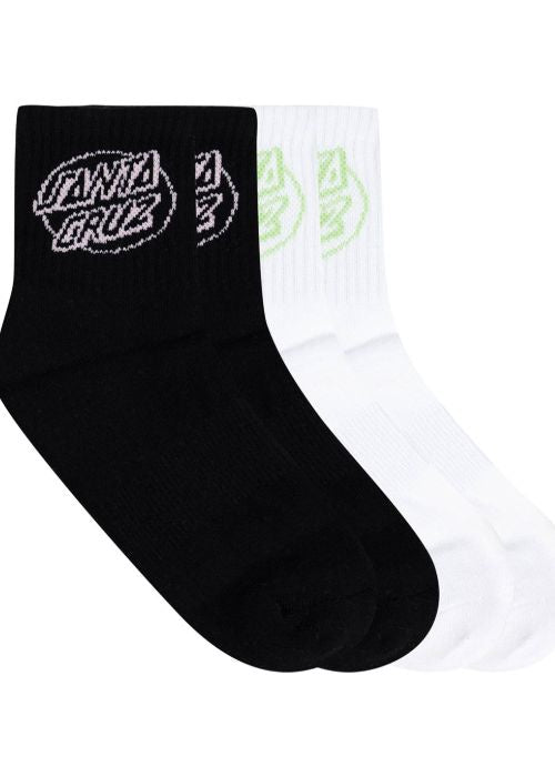 Santa Cruz - Oval Dot Mid Sock  (4 pack)