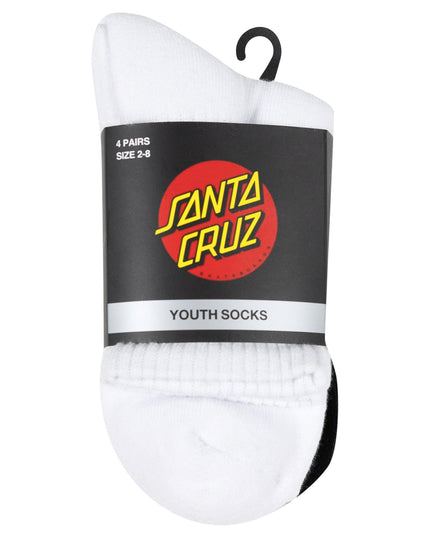 Santa Cruz - Oval Dot Mid Sock  (4 pack)